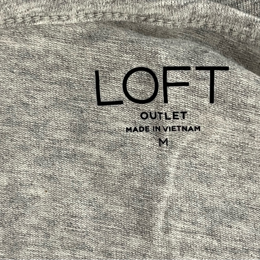 LOFT Women's Grey Lace Trim Camisole Top - Picture 5 of 6